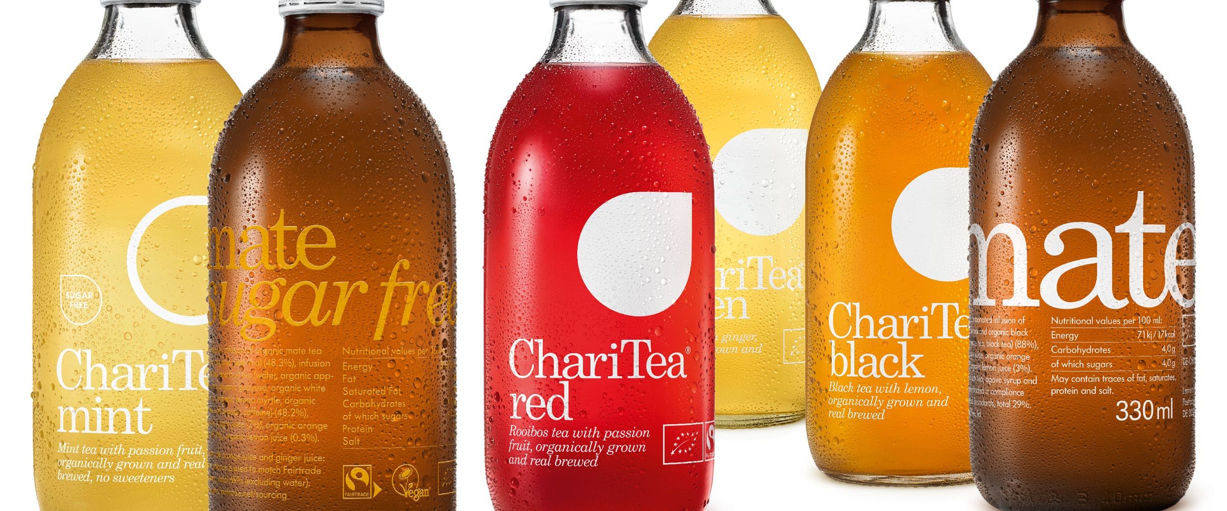 Nouveau chez ChariTea, 2 saveurs sans sucre.